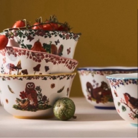 Nathalie Le’te Fall Forest Friends Owl Bowl - Picture 2 of 2